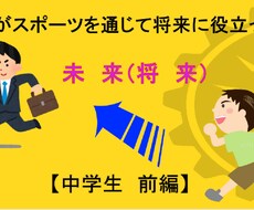 自身がスポーツを通じて将来に役立った事　綴ってます イメージ1