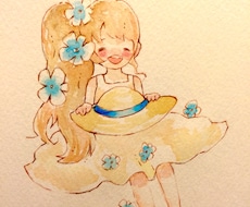 ふんわりめなイラストを描きます 水彩やデジタルなどで柔らかいタッチがお好きな方に