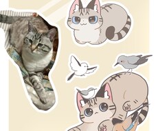 ペットのイラストをデフォルメ調で描きます イメージ1