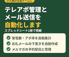 テレアポ管理からお礼メールまで自動化します イメージ1