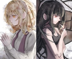 感情・物語を魅せる絵柄で、一枚絵を制作いたします イメージ1