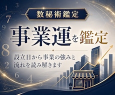 会社設立日で事業運占います イメージ1