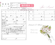 二人だけの特別な婚姻届をデザインします イメージ1