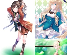 塗りがきれいなキャラクターイラストを制作いたします イメージ1