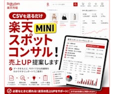 楽天コンサルMINI｜5商品の楽天SEO提案します コピペで即実行できる改善タスクをレポートにして納品します