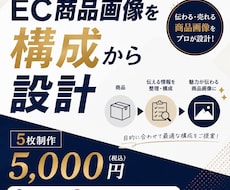 伝わるEC商品画像を構成から設計します 商品・競合・購入者を分析し、伝わる構成からデザインします