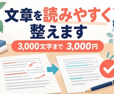 読みづらい文章を自然で伝わる文章に整えます ブログや説明文など幅広い文章を丁寧にリライト