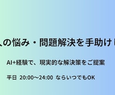 社会人の悩み・愚痴・問題解決案件をご提案します イメージ1