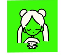シンプルな似顔絵イラストを描きます イメージ1