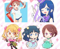 ポップな女の子などのイラスト描きます イメージ1