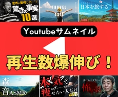 丸投げOK！伸びるサムネを作ります イメージ1