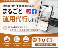インスタ/フェイスブックの設定・運用を代行します 広告の数字だけでなく、その先のLP・写真まで見て改善します
