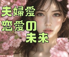 恋愛・夫婦　彼、夫の気持ち 2人の相性鑑定します イメージ1