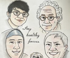 色紙に手書きの優しいタッチの似顔絵描きます イメージ1