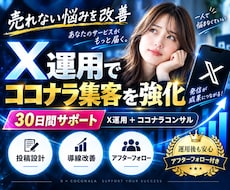 X（Twitter）運用＋ココナラコンサルします ココナラ集客×X運用で「売れない」を一緒に改善します