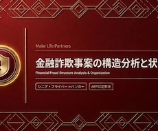 金融詐欺事案に関する構造分析と状況整理をします イメージ1