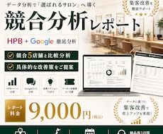 美容室専門　HPB・Google集客診断致します 現役サロン経営者が、AIを使って競合5店舗を分析と改善提案