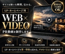 LP・ホームページ用の高品質なPR動画を制作します イメージ1