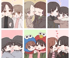 ぷにぷに♡カップルさん似顔絵描きます 記念日などのちょっとしたプレゼントにも♡