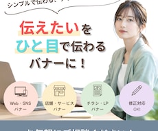 シンプルで伝わるバナーを丁寧にデザインします イメージ1