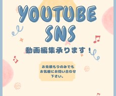 SNS・YouTube用動画編集行います イメージ1