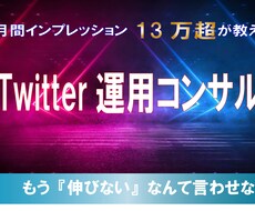 最短最速のTwitterコンサルします 月間インプレッション13万超の僕が教えるTwitterの本質