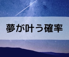 あなたのオーラから夢が叶う確率を視ます イメージ1