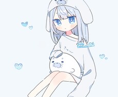 ゆるふわで癒されるような可愛いイラスト描きます アイコン・立ち絵・歌みたイラスト等、気軽にご相談ください！