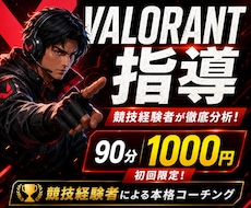 VALORANT指導します 競技経験者が1時間で課題を分析し、実戦的に上達を支援します