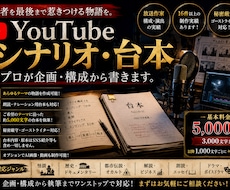 プロの構成演出経験でYouTube動画台本作ります イメージ1
