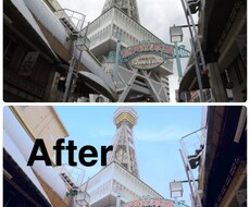 曇り空のお写真を青空の写真にします イメージ1