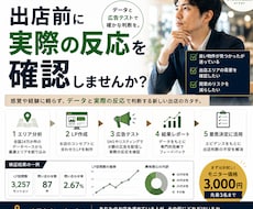 夢のお店の出店前に需要検証を代行します 開業資金を賭ける前に、エリアに需要があるか検証を