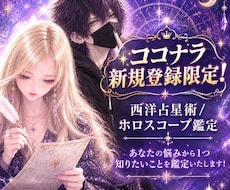 ココナラ新規登録者限定ホロスコープ鑑定します イメージ1