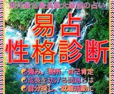あなたの長所、強み、自己肯定を易占で性格診断します ☯成長を妨げる問題内部事情を透視☯自分探し、就職活動に最適☯