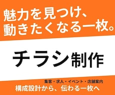 魅力が伝わり、選ばれるチラシを制作します イメージ1