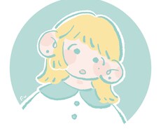 ゆるいイラスト、描きます 気が抜けた表情、色使いがポイント◎