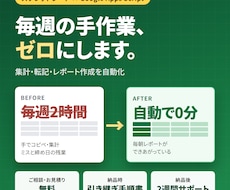 スプレッドシート業務をGASで自動化します イメージ1