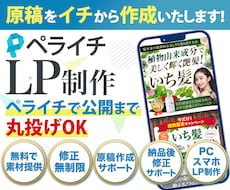 丸投げOK！原稿をイチから作ります 初心者歓迎　あなたの強みを形にして集客できるLP作ります！