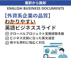 伝わる！英語パワーポイント資料作成します イメージ1