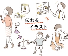 シンプルかわいい！伝わるイラスト描きます ちょっとしたイラストが欲しい！わかりやすくしたい！を叶えます