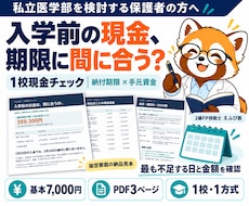 私立医学部進学に必要な資金を1校分チェックします 納付期限と手元資金を照合し、不足額と次の確認事項を整理