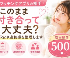 マッチングアプリの相手付き合って大丈夫？見極めます イメージ1