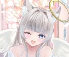 天使イラスト作成します 髪描きおろし、全身対応可能、差分多数