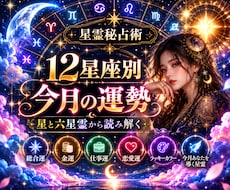 12星座別｜今月の運勢を星と六星霊から読み解きます イメージ1