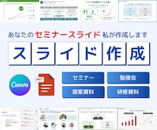 セミナー資料のスライドを作成します 配布資料用・プレゼン用等 用途に応じてデザイナーが作成