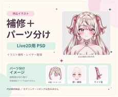 イラスト、持ち込みAI画像を補修・パーツ分けします イメージ1