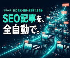 AIでSEO記事を自動生成・自動投稿します リサーチ・構成・画像・投稿まで、まるごと自動化