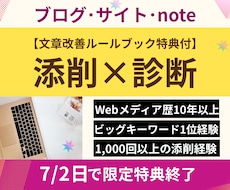 記事添削＋ブログ診断⭐︎アフィリエイト改善します イメージ1