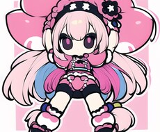 SNS用のキャラクターアイコン制作します twitter等のアイコンをオリジナルでかわいいちびキャラに