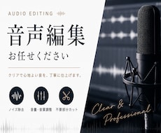 音声作品、サンプルボイス、様々な音声編集を承ります イメージ1